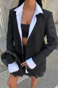 Mandie Garnili Blazer Ceket 6111 resmi
